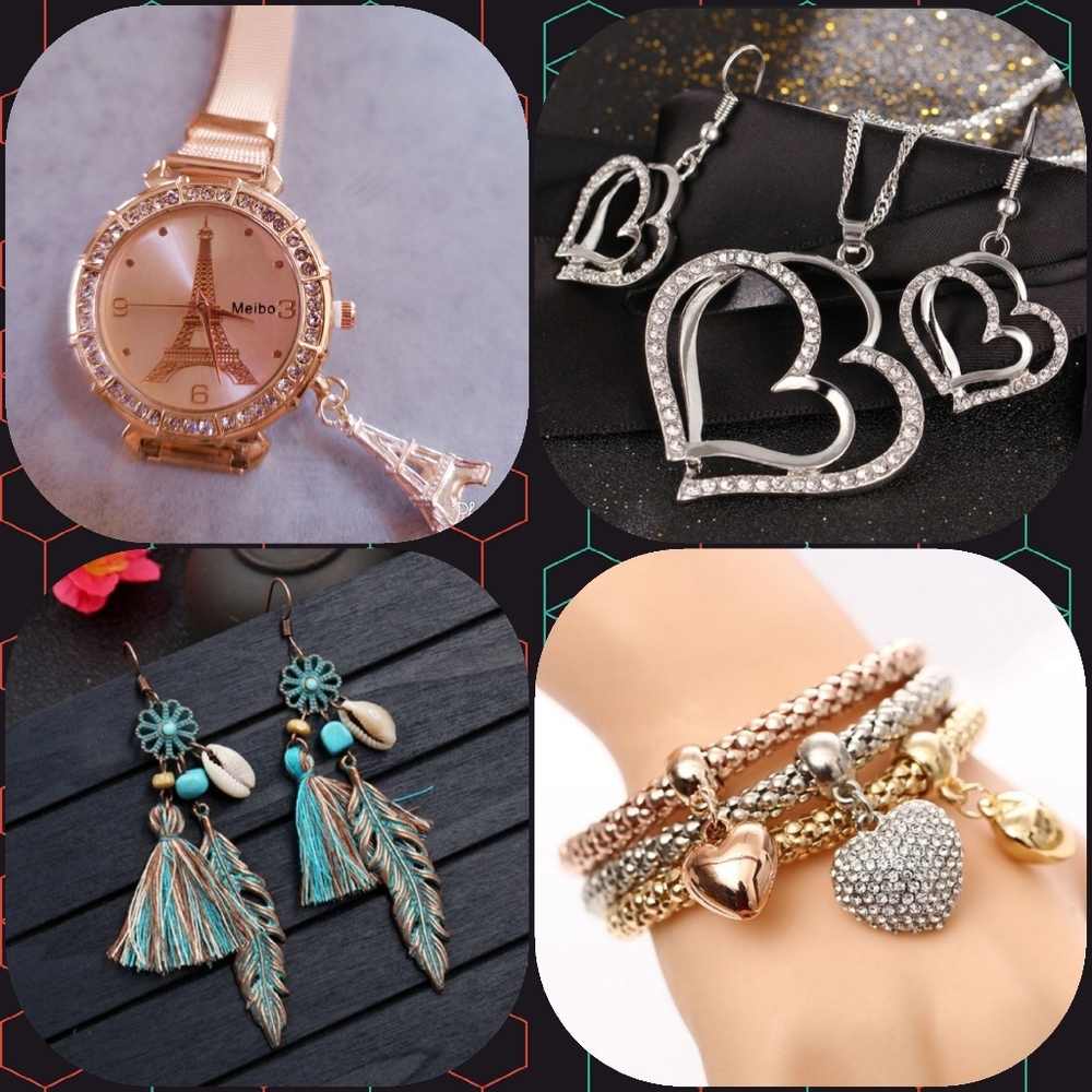 Jewelry, Earrings 4 pack